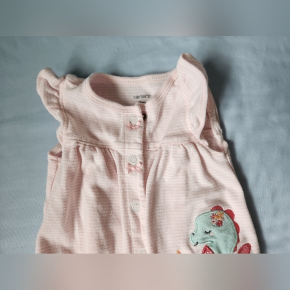 Carter's Seahorse bubble with bows and ruffles - Picture 4 of 6